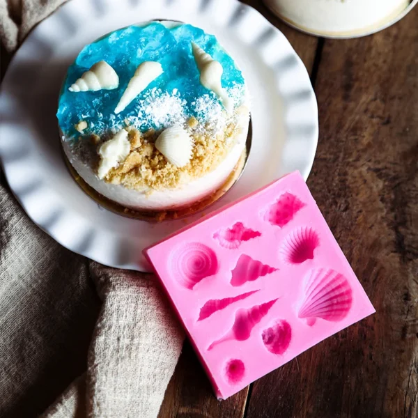 Soap Making Kits - Pink Seashell 3D Silicone Molds - Image 2