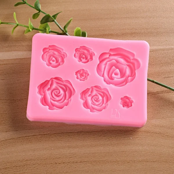 Soap Making Kits: 3D Rose Silicone Mold - Image 3