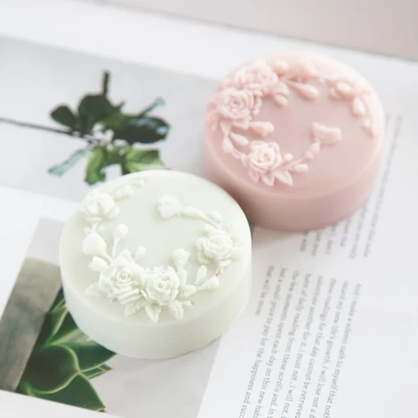 Soap Making Kits: Round Rose Silicone Mold - Image 8
