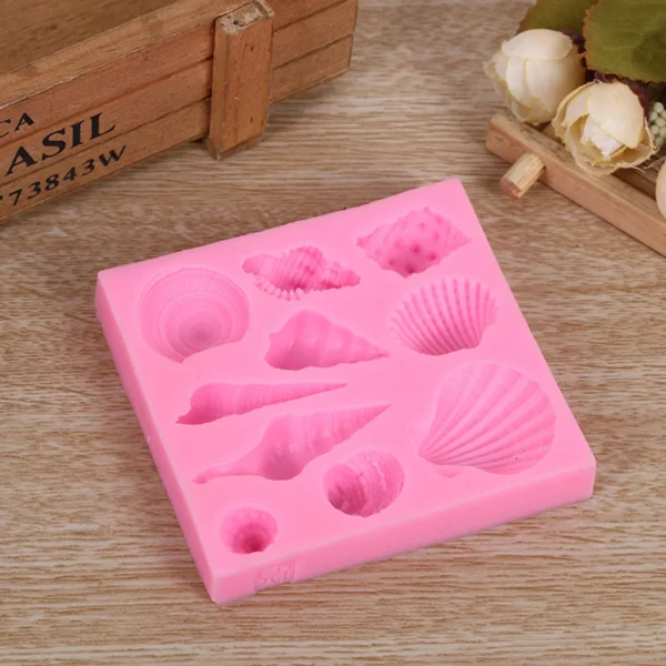 Soap Making Kits - Pink Seashell 3D Silicone Molds - Image 6