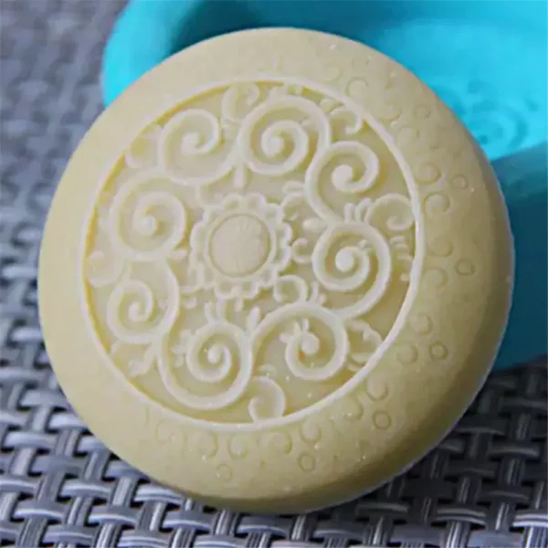 Soap Making Kits: Flower Round Silicone Mold