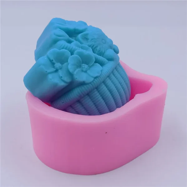 Soap Making Kits - 3D Silicone Mold for Flower, Cat - Image 4