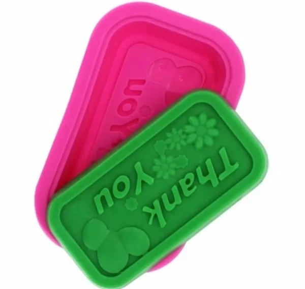 Soap Making Kits: Thank You Silicone Mold - Image 5