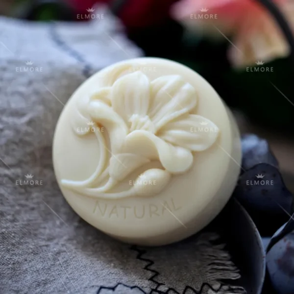 Soap Making Kits - Round Flower Silicone Mold - Image 2