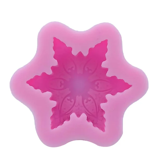 Soap Making Kits: Snowflake 3D Silicone Mold - Image 4