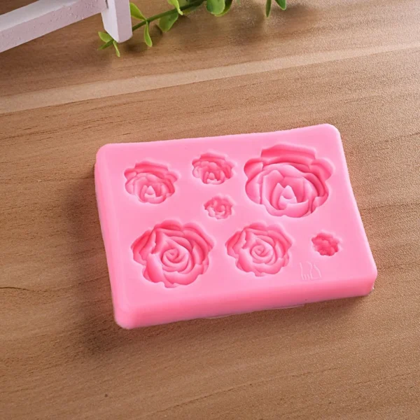 Soap Making Kits: 3D Rose Silicone Mold - Image 4