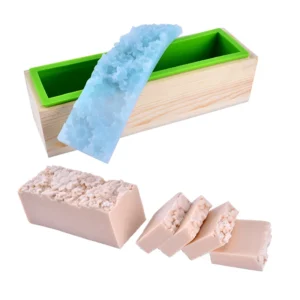 Soap Making Kits - Flexible Silicone Mold With Wooden Box
