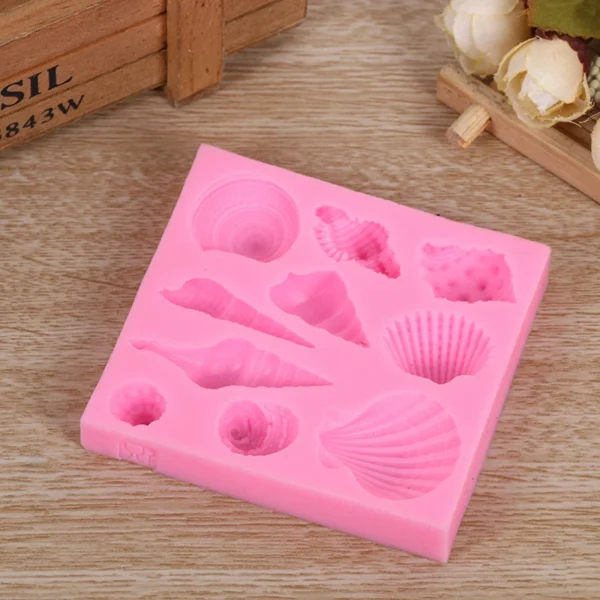 Soap Making Kits - Pink Seashell 3D Silicone Molds - Image 5