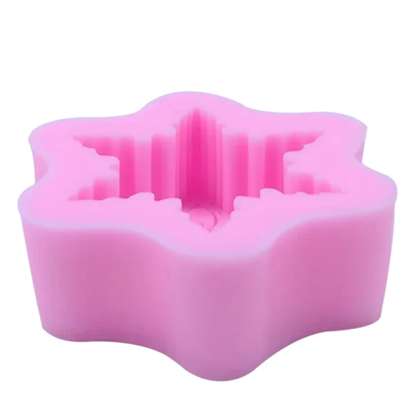 Soap Making Kits: Snowflake 3D Silicone Mold - Image 6