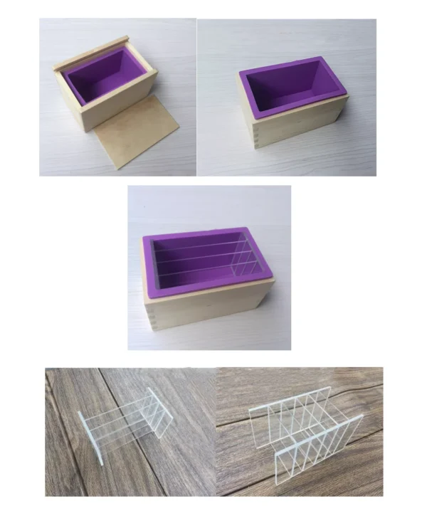 Soap Making Kits – Silicone Mold with Wooden Box