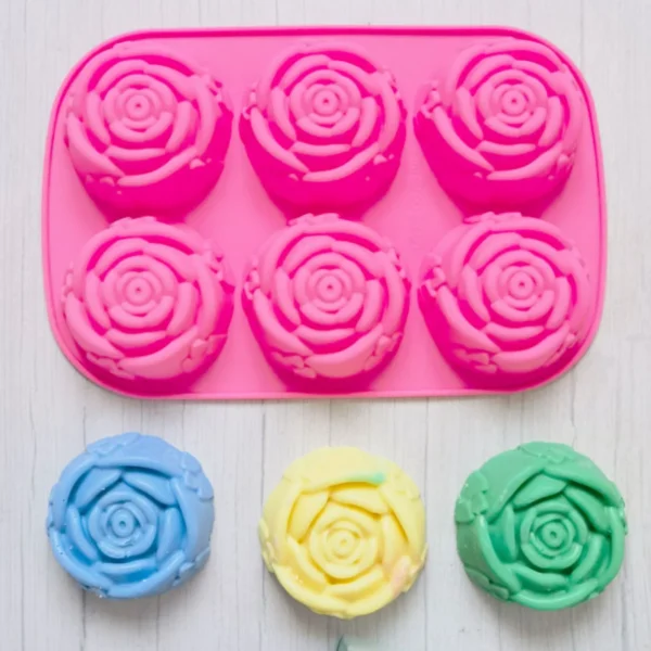 Soap Making Kits - Rose Silicone Mold for DIY Crafts