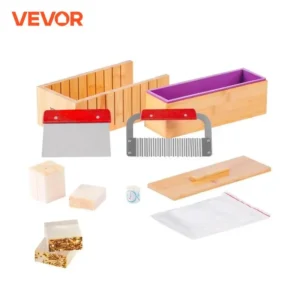 VEVOR Soap Making Kit With Bamboo Box, Silicone Mold, Cutters