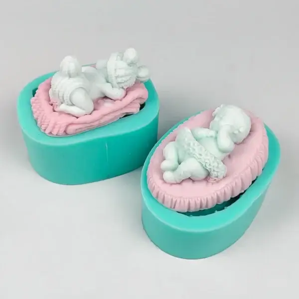 Angel Baby Silicone Soap Mold DIY Child Candle Resin Cake Tool - Image 4