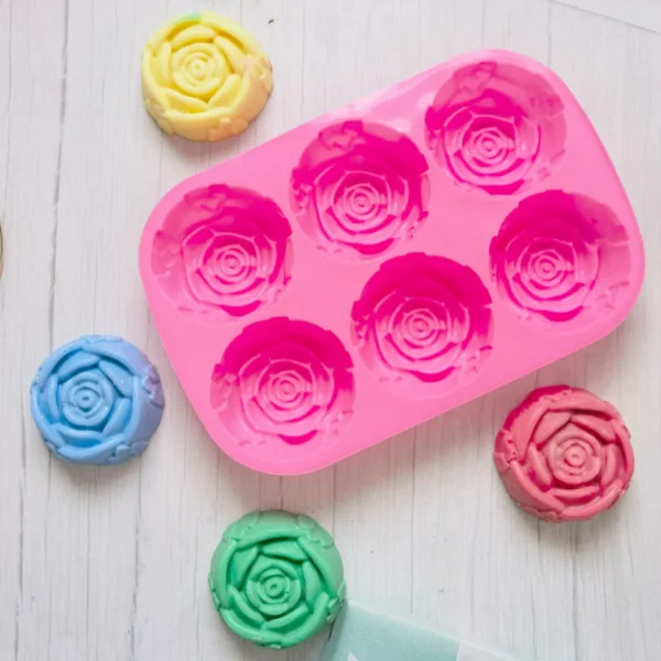 Soap Making Kits - Rose Silicone Mold for DIY Crafts - Image 2