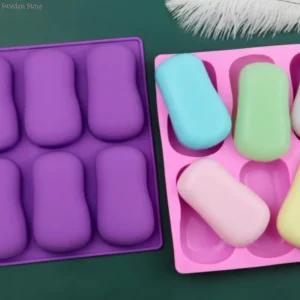 Soap Making Kits: 6-Cavity Silicone Mold for DIY Soaps