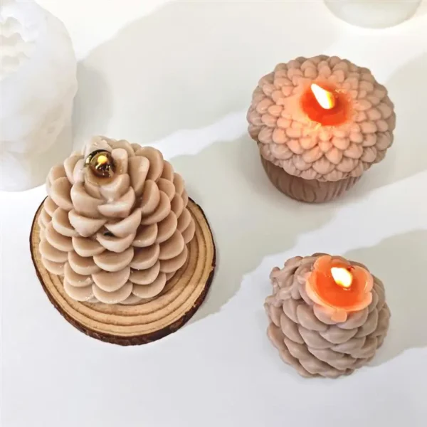 Soap Making Kits - 3D Pinecone Silicone Candle Molds - Image 10