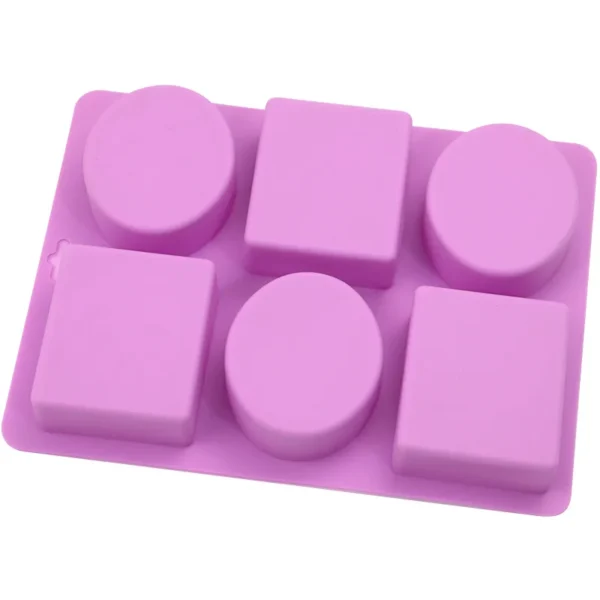 Soap Making Kits: Round & Square Leaf Silicone Mold - Image 3