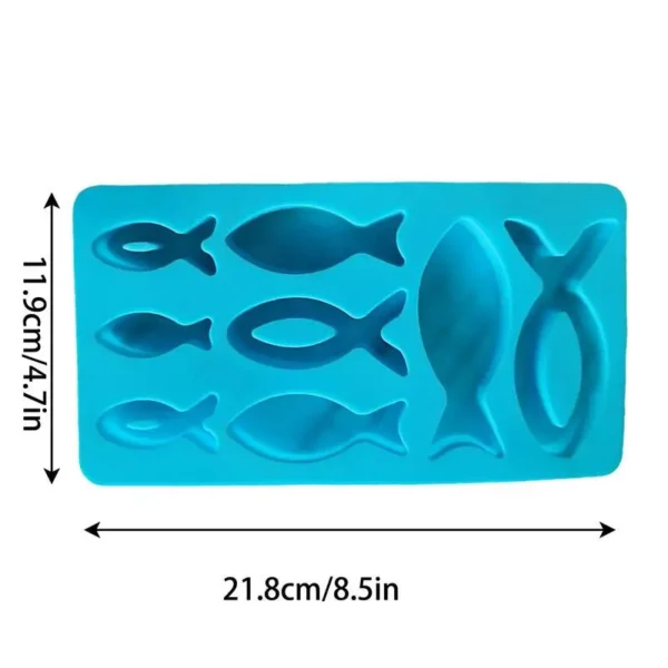 Soap Making Kits - Fish Shape Silicone Mold, 8 Grids - Image 6