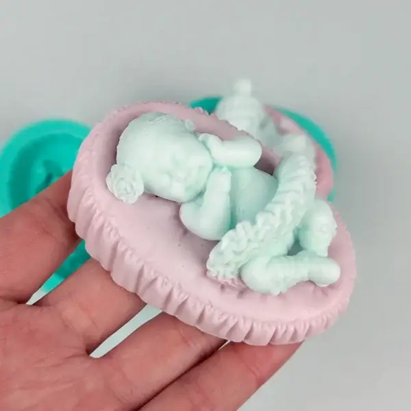 Angel Baby Silicone Soap Mold DIY Child Candle Resin Cake Tool - Image 3