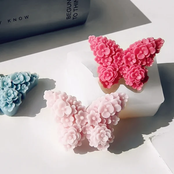 Soap Making Kits: 3D Flower Butterfly Silicone Mold