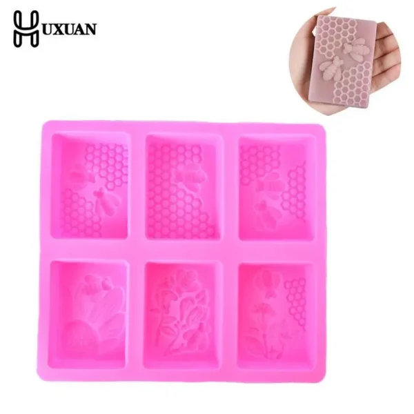 Soap Making Kits - Honey Bee 3D Silicone Mold (1pc)