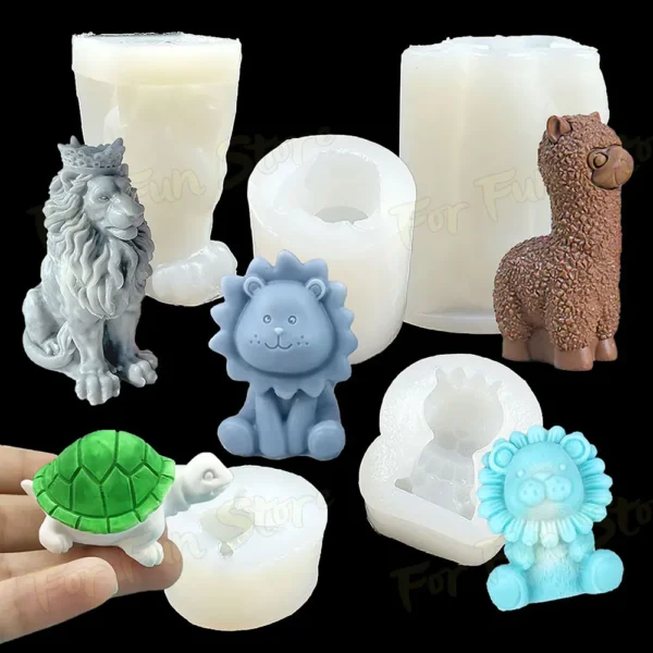 Soap Making Kits - 3D Bear Silicone Mold for Candles - Image 4