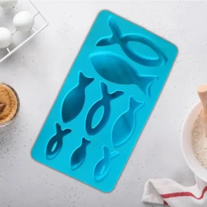 Soap Making Kits - Fish Shape Silicone Mold, 8 Grids