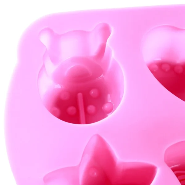 Soap Making Kits: 6-Cavity 3D Silicone Mold - Image 5
