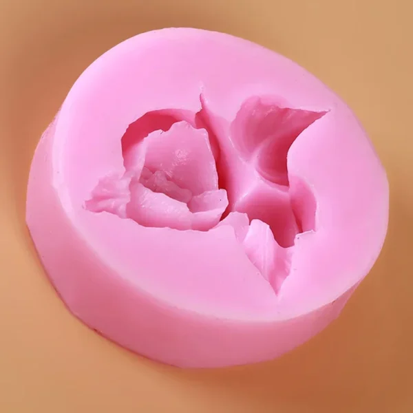 Soap Making Kits: 3D Rose Flower Silicone Mold - Image 3
