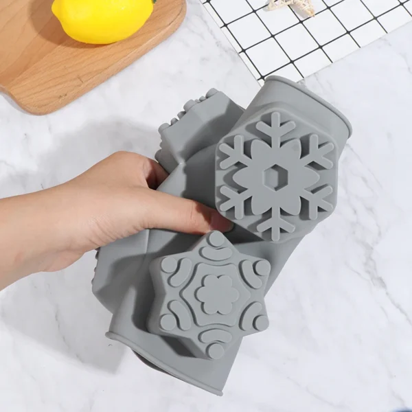 Soap Making Kits - Snowflake Silicone Mold - Image 4