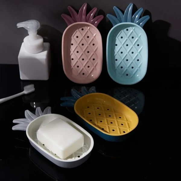 Soap Making Kits: Creative Pineapple Shape Soap Storage Box - Image 2