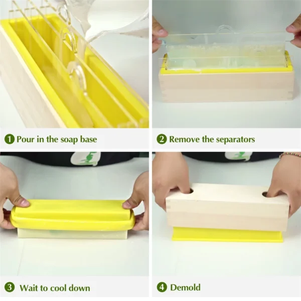 Soap Making Kits: Silicone Loaf Mold Set for Beginners - Image 5