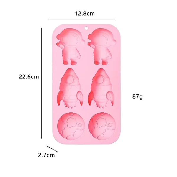 Soap Making Kits: Astronaut Rocket & Moon Silicone Mold - Image 6