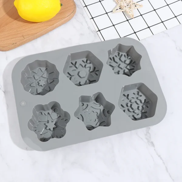 Soap Making Kits - Snowflake Silicone Mold - Image 3