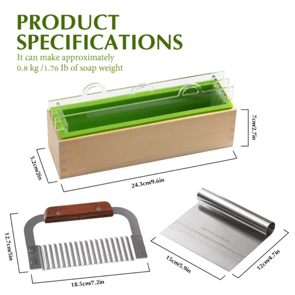 Soap Making Kits: Silicone Loaf Mold Set for Beginners - Image 3