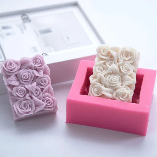 Soap Making Kits: Rose Silicone Mold for DIY Crafts - Image 5