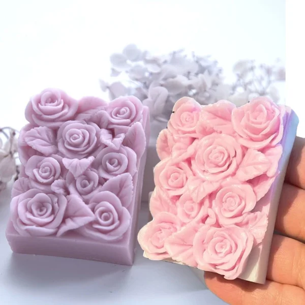 Soap Making Kits: Rose Silicone Mold for DIY Crafts