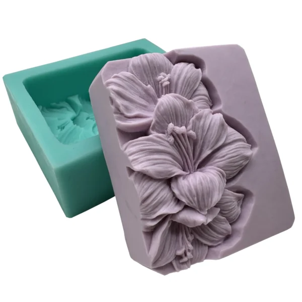 Soap Making Kits 3D Flower Silicone Mold for Crafts
