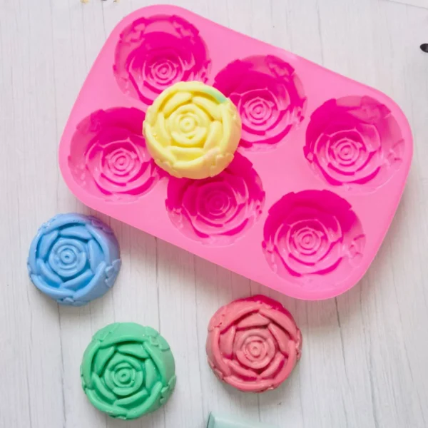 Soap Making Kits - Rose Silicone Mold for DIY Crafts - Image 3
