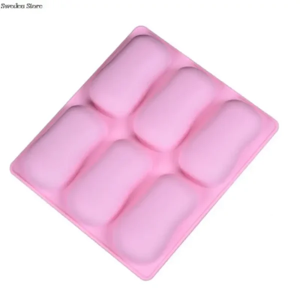 Soap Making Kits: 6-Cavity Silicone Mold for DIY Soaps - Image 4