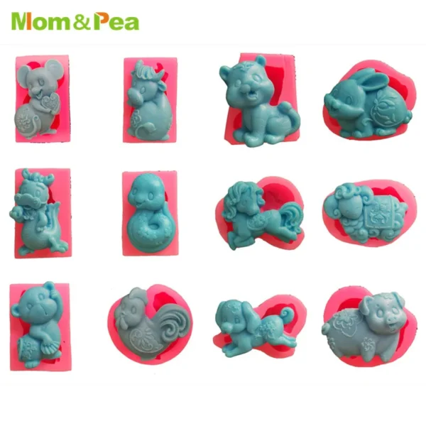Soap Making Kits - 12 Zodiac Silicone Molds, Food Grade