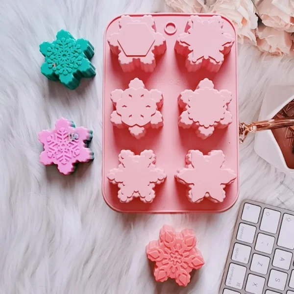 Soap Making Kits - Snowflake Silicone Mold for DIY - Image 3