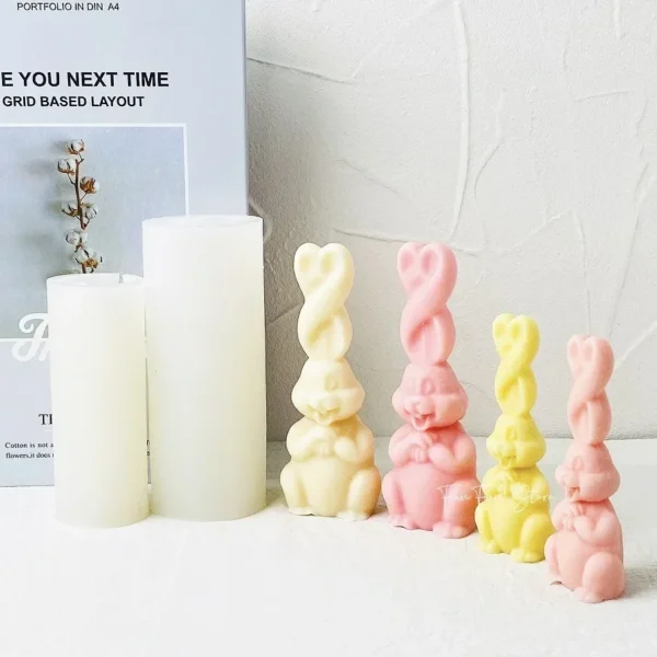 Soap Making Kits - Bunny Candle Mold for DIY Crafts - Image 6