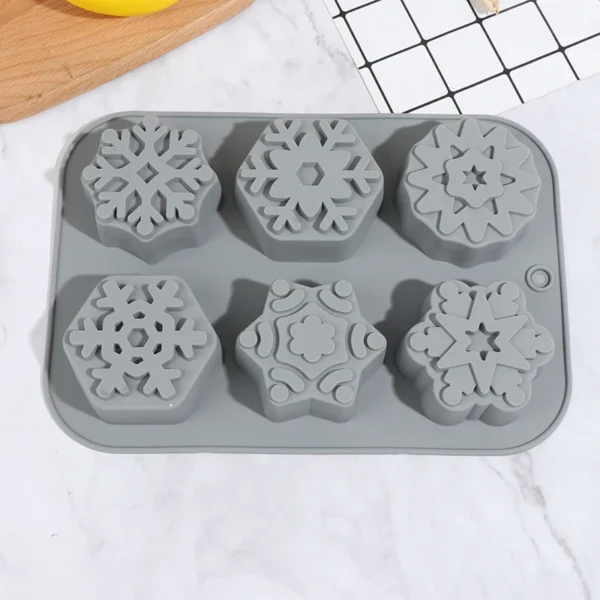Soap Making Kits - Snowflake Silicone Mold - Image 2