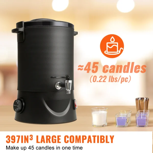 Soap Making Kits: 6.5L Wax Melter with Temp Control - Image 3