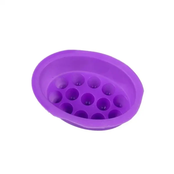 Soap Making Kits: 9-Hole Silicone Oval Massage Mold - Image 5