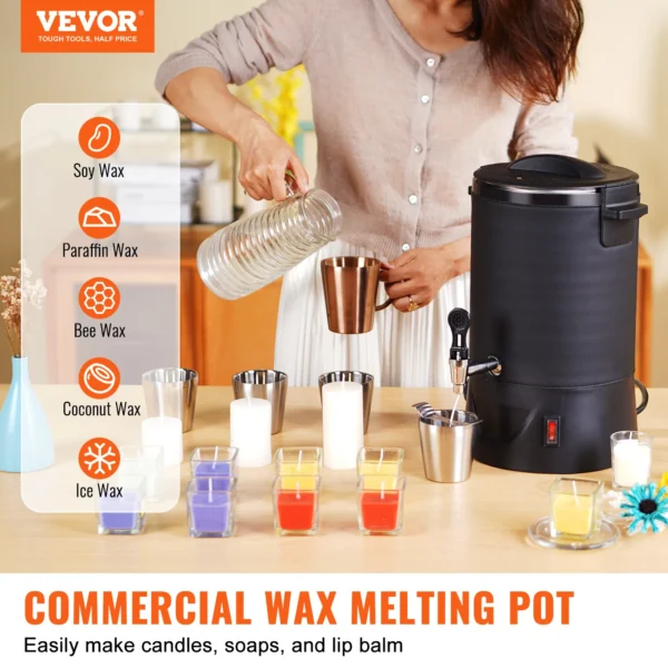 Soap Making Kits: 6.5L Wax Melter with Temp Control - Image 2