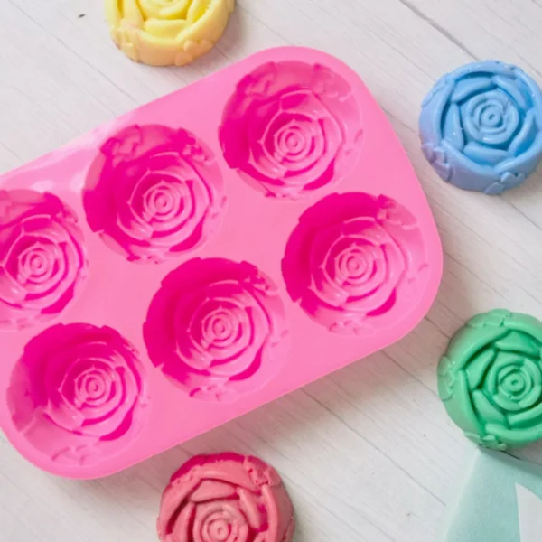 Soap Making Kits - Rose Silicone Mold for DIY Crafts - Image 5