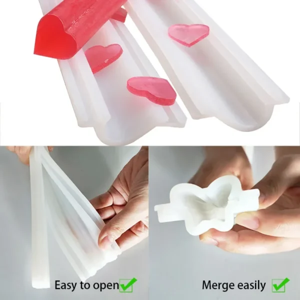 Soap Making Kits - Silicone Molds: Butterfly, Dolphin, Heart - Image 4