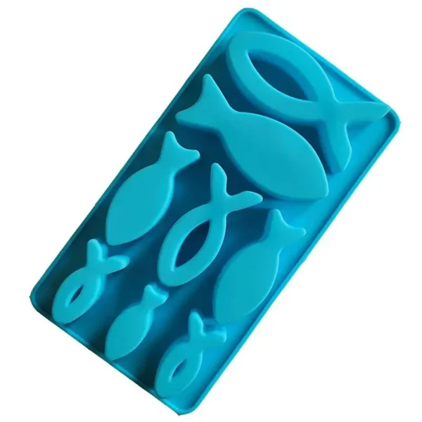 Soap Making Kits - Fish Shape Silicone Mold, 8 Grids - Image 5